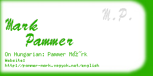 mark pammer business card